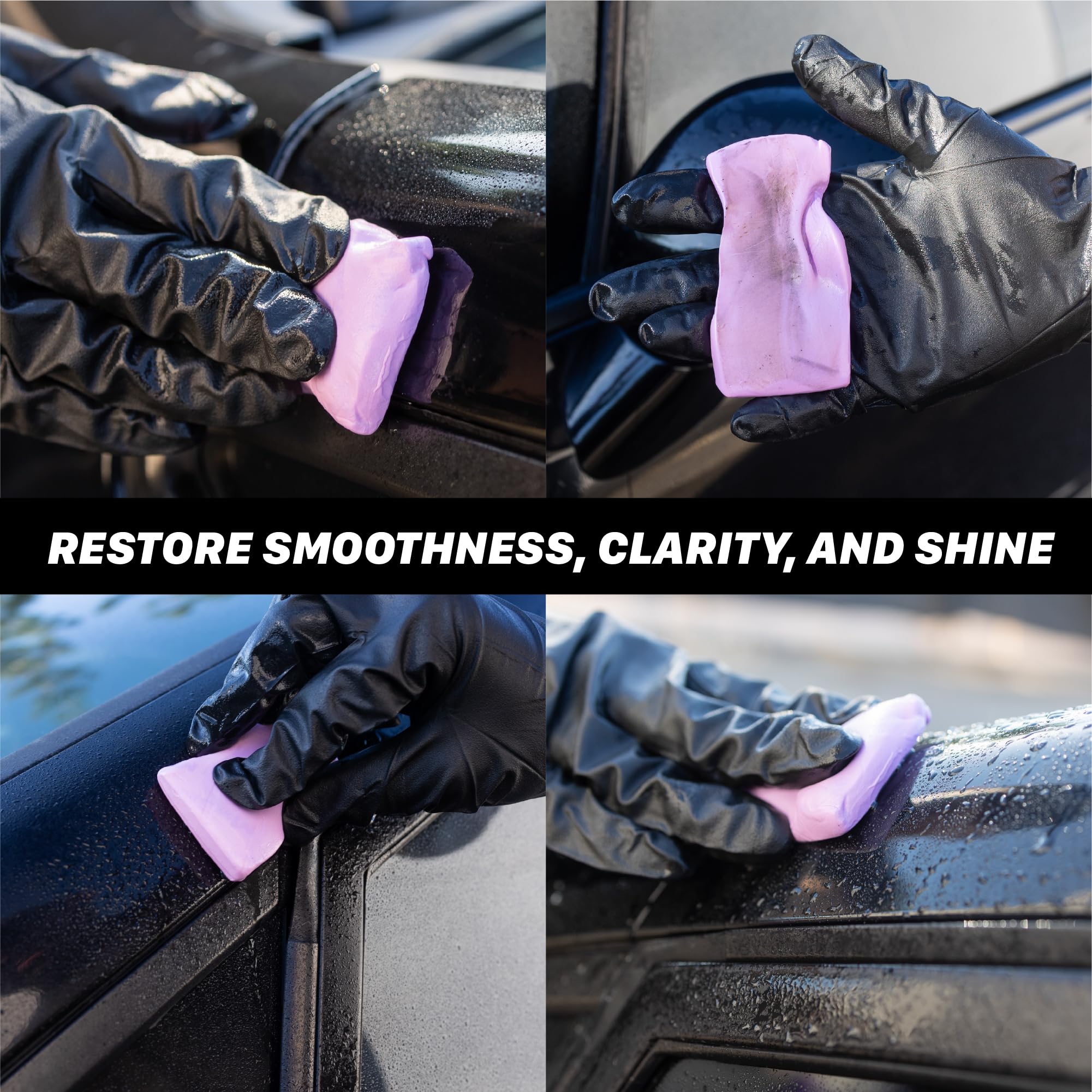 Paint feels slick after Maxshine clay bar treatment.