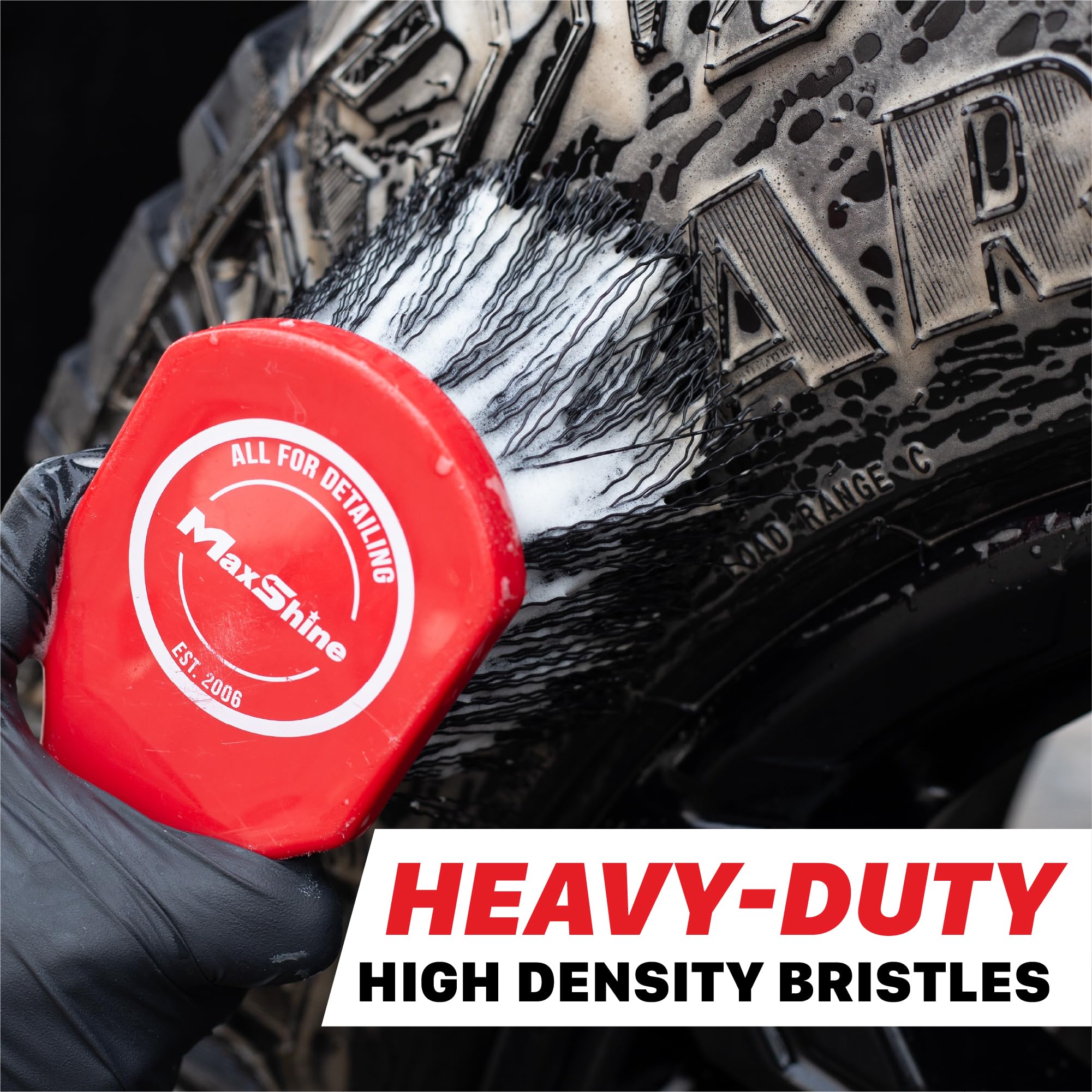 Maxshine universal heavy-duty trunk fabric brush cleans cargo-area fabrics