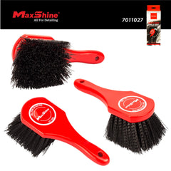 Maxshine universal heavy-duty upholstery brush revives textured seats