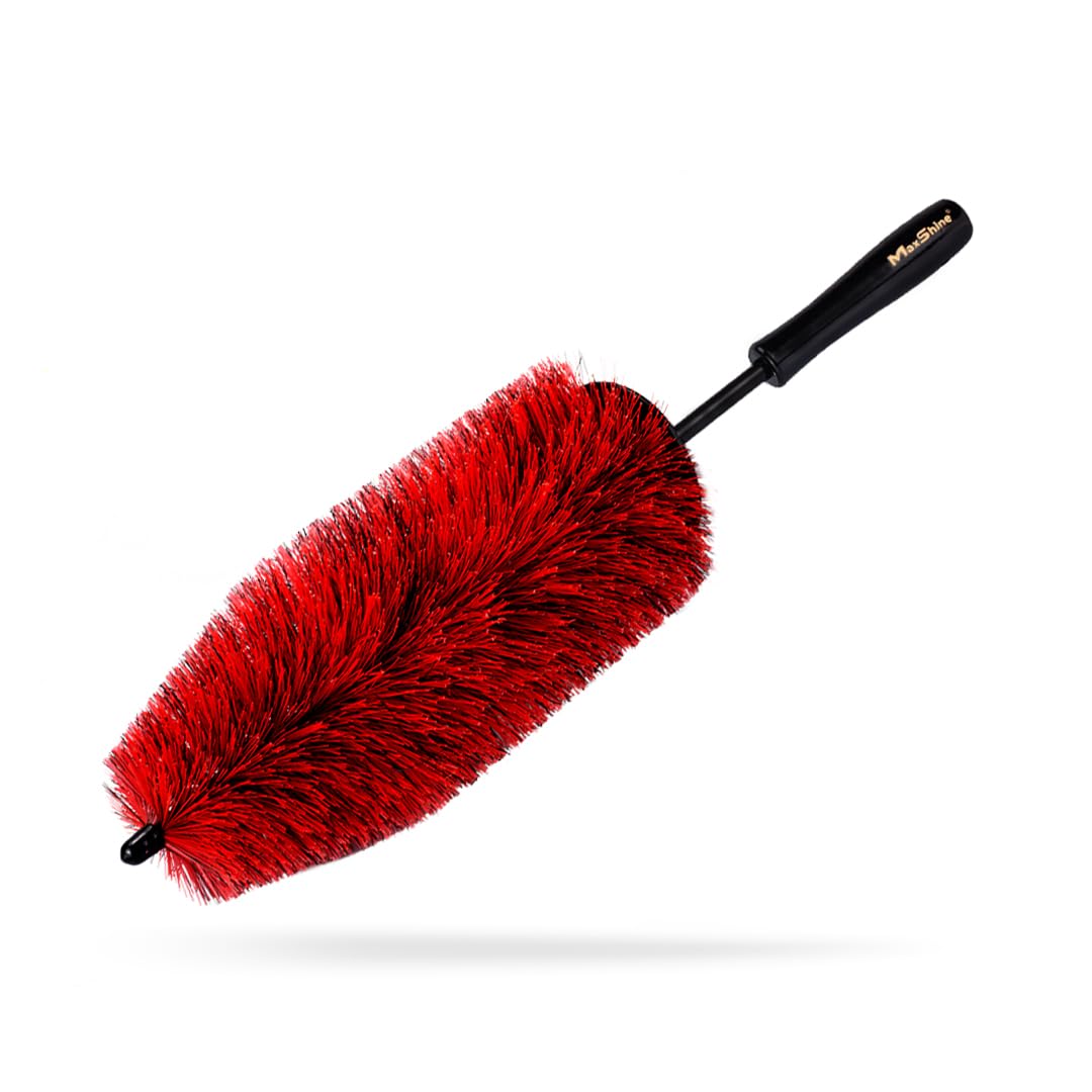 Maxshine Wheel Brush with 10-inch head for thorough rim cleaning
