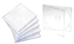 Maxtek clear jewel case with assembled tray protects and displays a disc.
