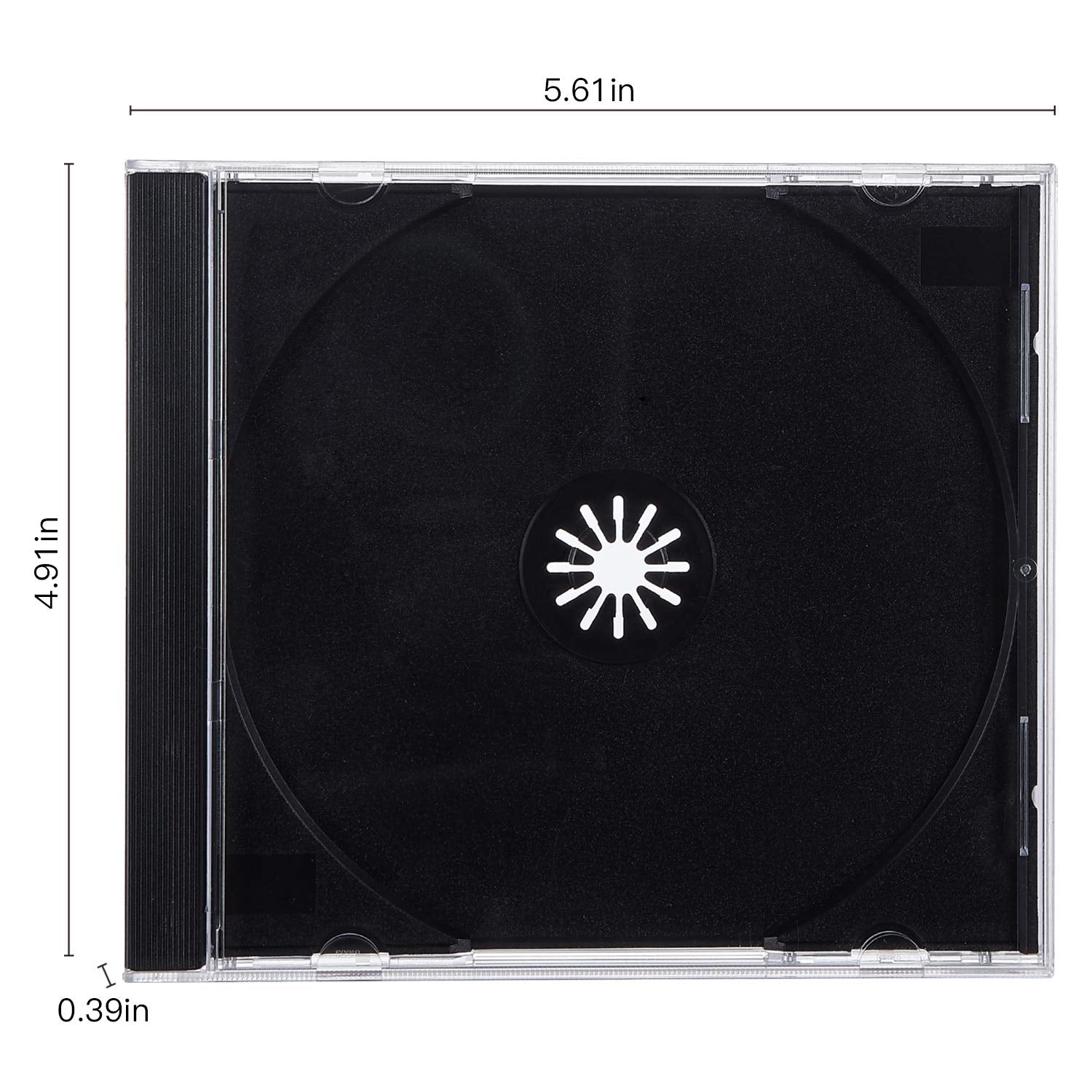 Maxtek holds a single disc, suitable for CD, DVD, or Blu-ray