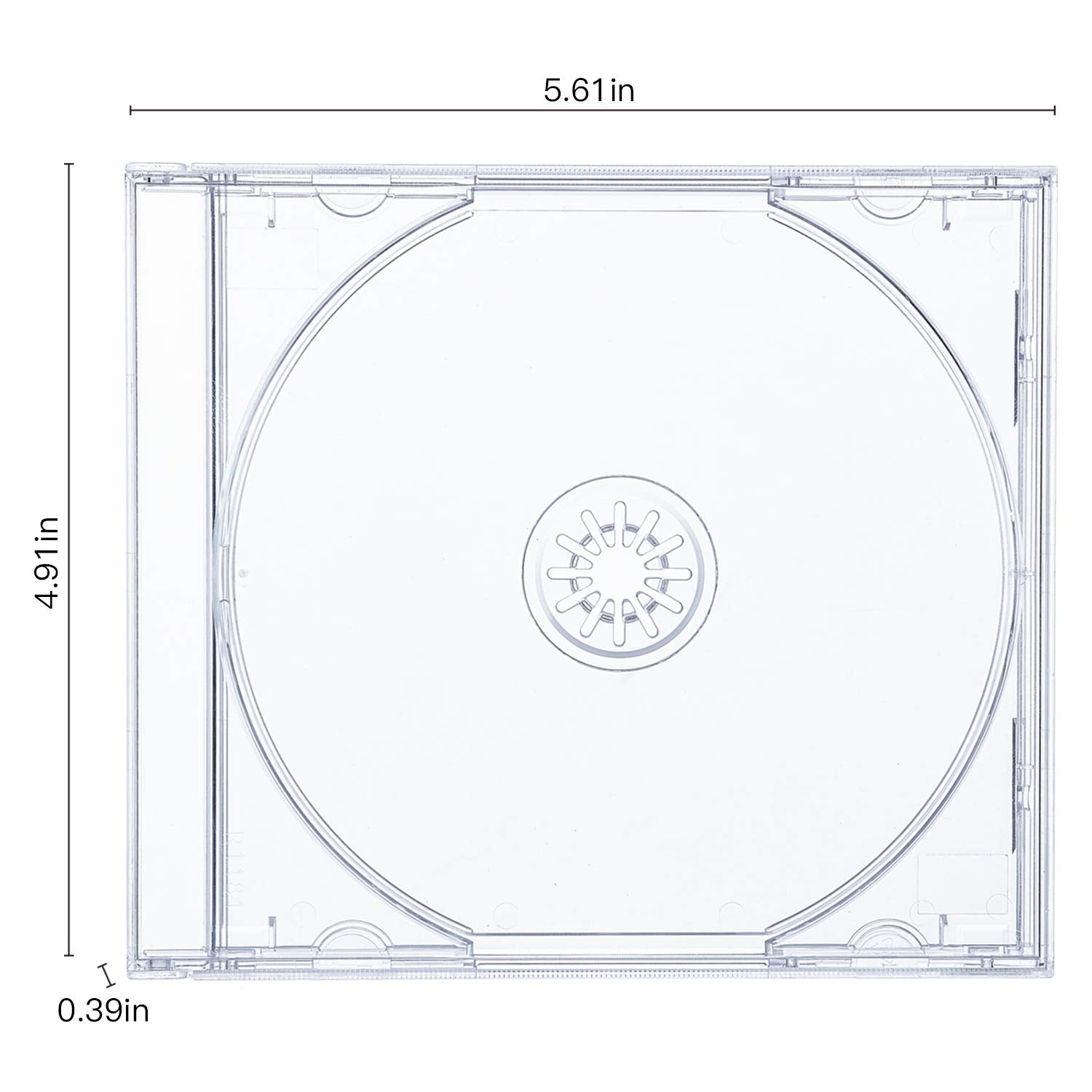 Maxtek jewel case holds one disc for organized storage.