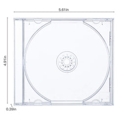 Maxtek jewel case holds one disc for organized storage.
