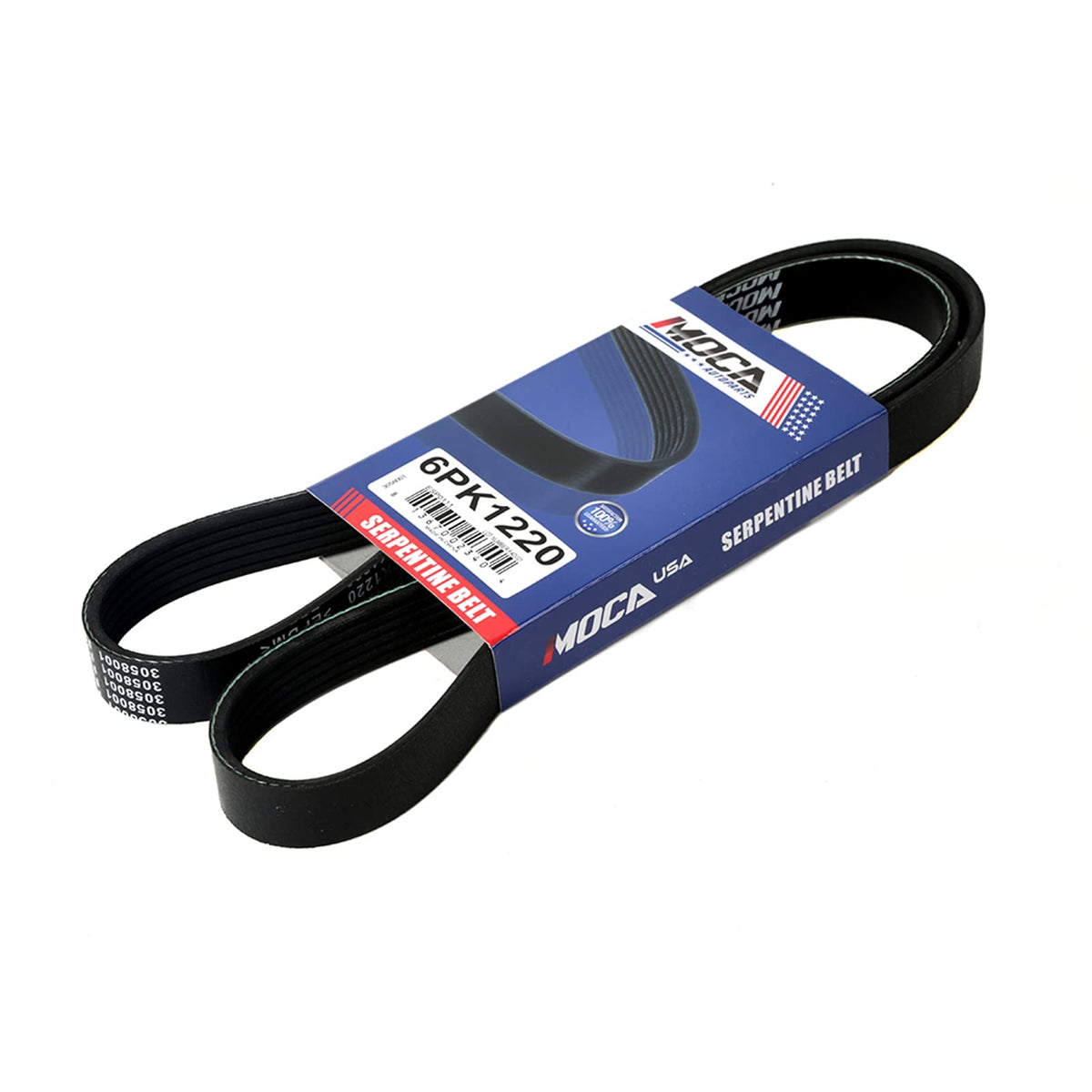 MAXWIN serpentine belt close-up showing durable construction for reliable engine drive