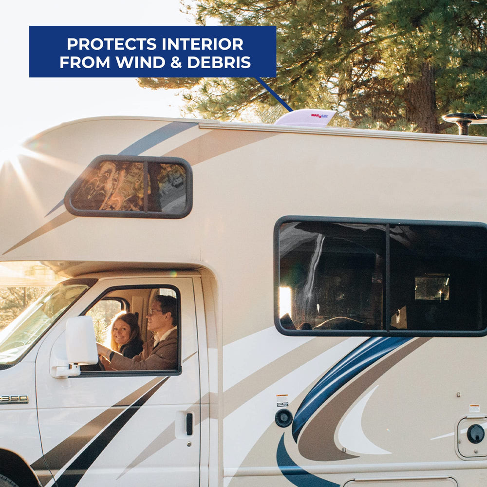Maxxair Fanmate included guard protects interior and blades from debris
