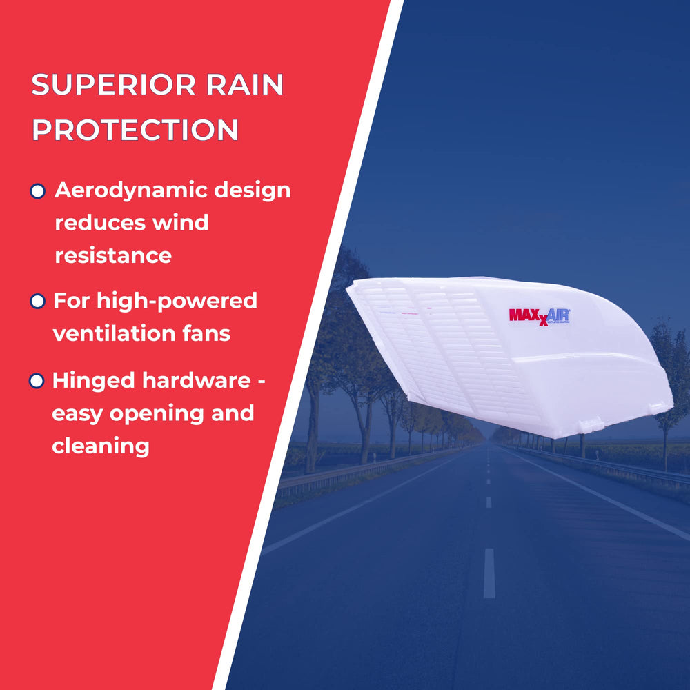 Maxxair Fanmate compatible fit over MAXXFAN tabs for secure mounting in storms