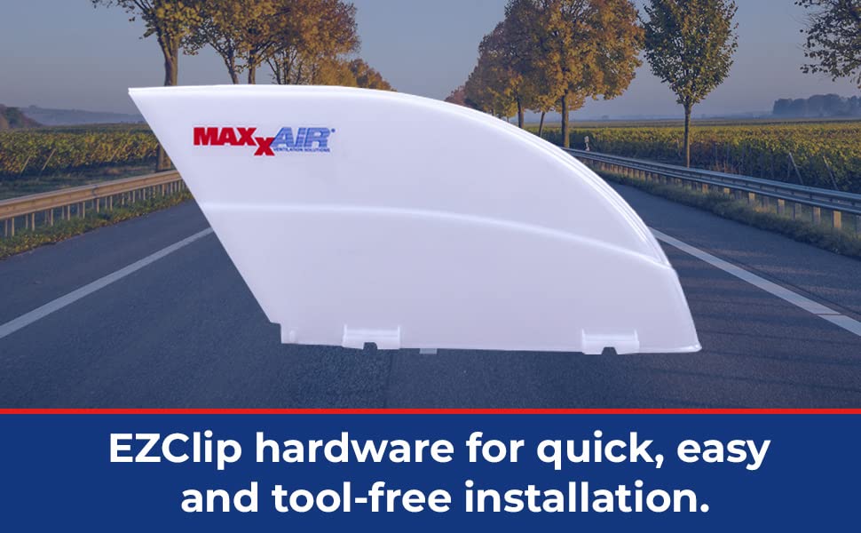 Maxxair Fanmate waterproof tabs enable secure mounting on various fan models