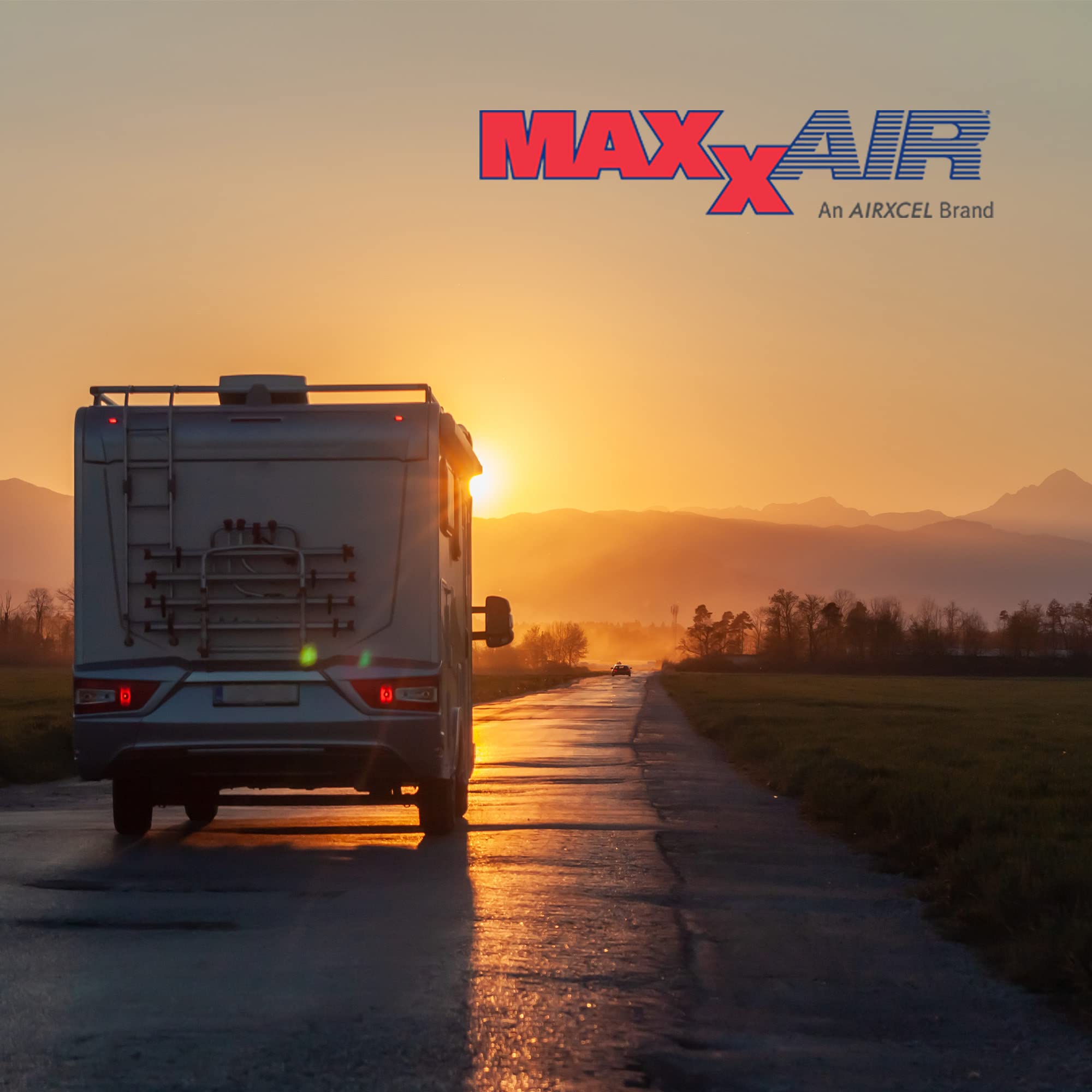 MAXXAIR Maxx I+ vent cover compatibility 14x14 vents image shows broad compatibility for RV vents.