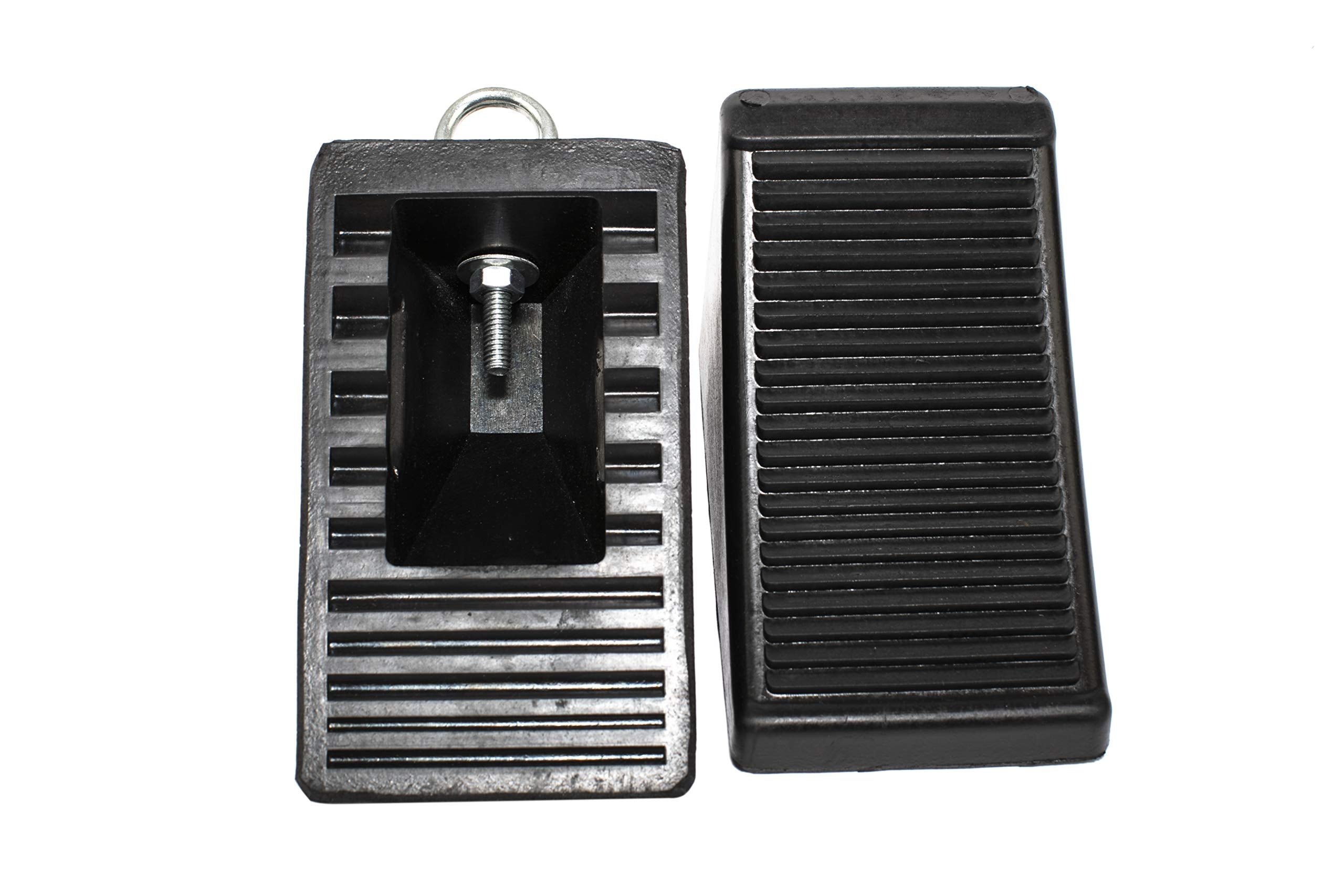 MaxxHaul 50011 compact, weather-ready chocks for garage and RV storage.