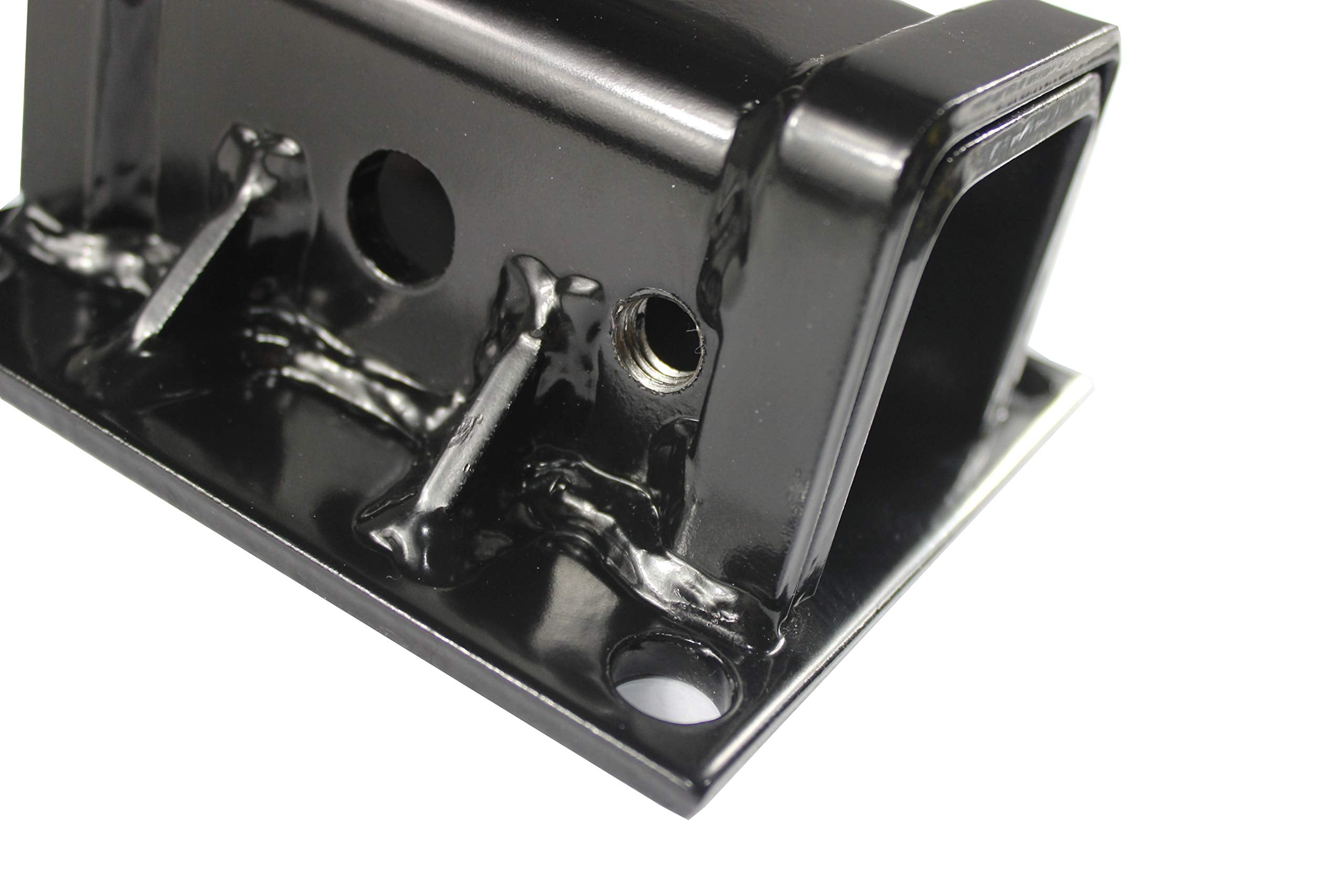 2x2 receiver ready for hitch accessories like racks and carriers