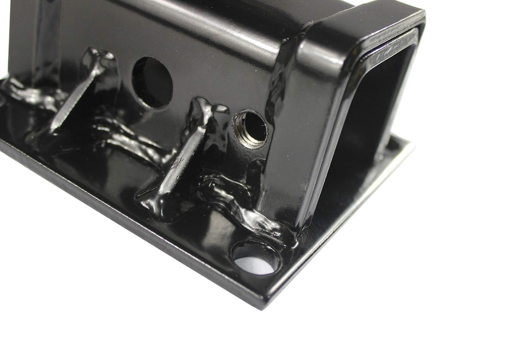2x2 receiver ready for hitch accessories like racks and carriers