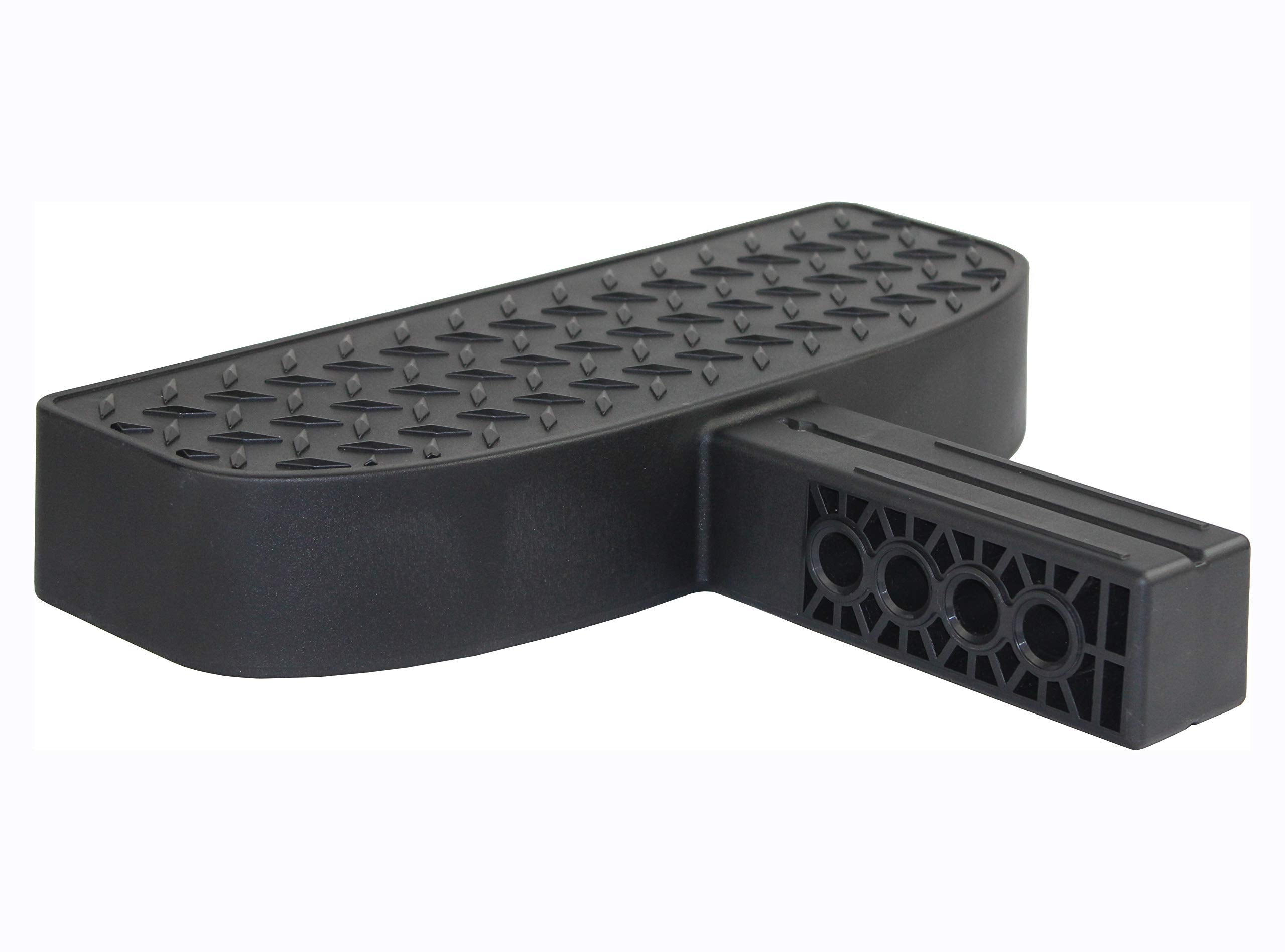 MaxxHaul hitch step fits standard 2-inch hitch receivers for quick compatibility.
