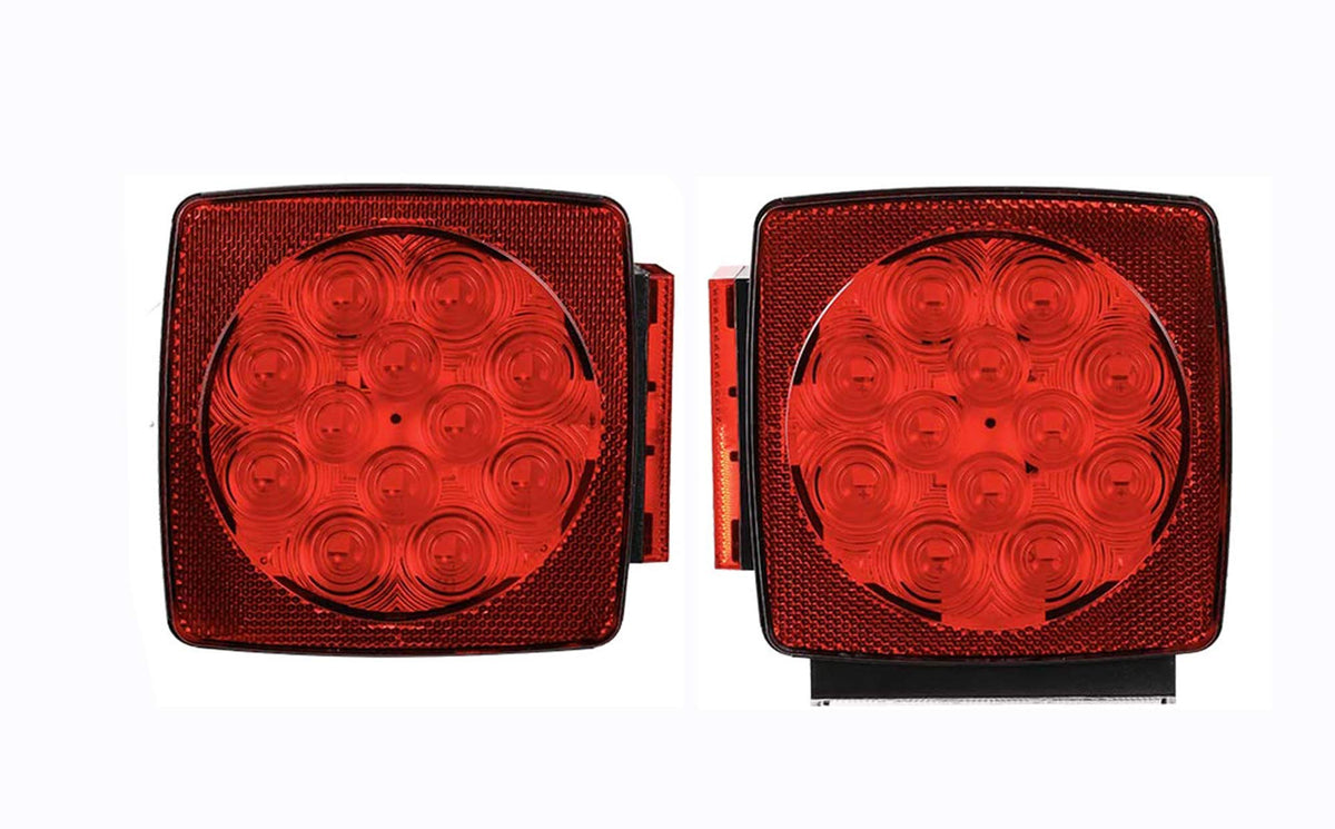 MAXXHAUL 50343 left submersible trailer light with license plate illumination for trailers