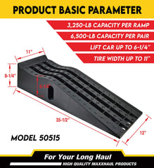 MaxxHaul 50515 two-pack heavy-duty ramps offering reliable support during undercarriage work