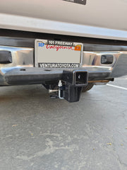MAXXHAUL 50908 installed with bike rack and cargo carrier showing improved alignment