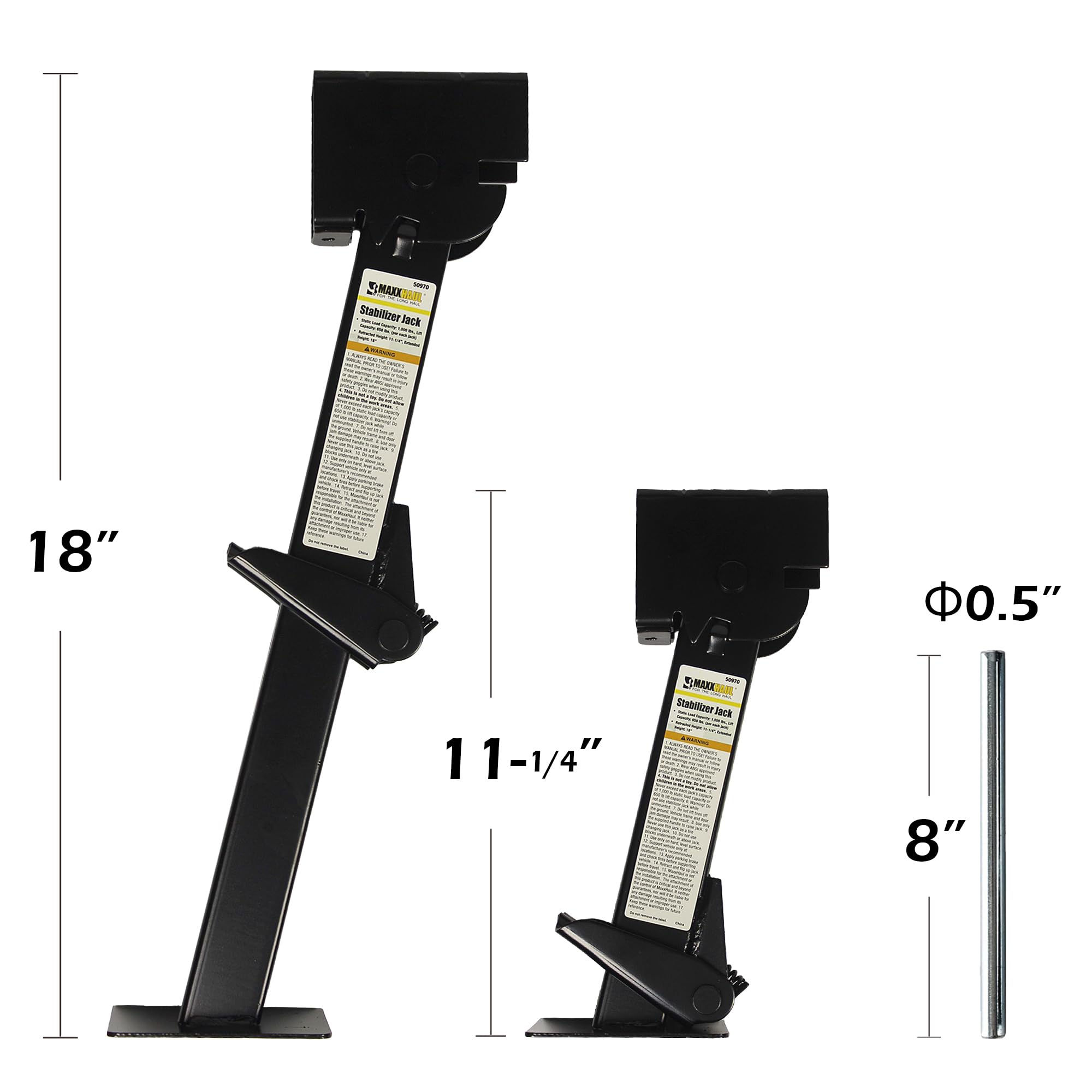 MaxxHaul 50970 with pre-drilled mounting holes for fast installation.