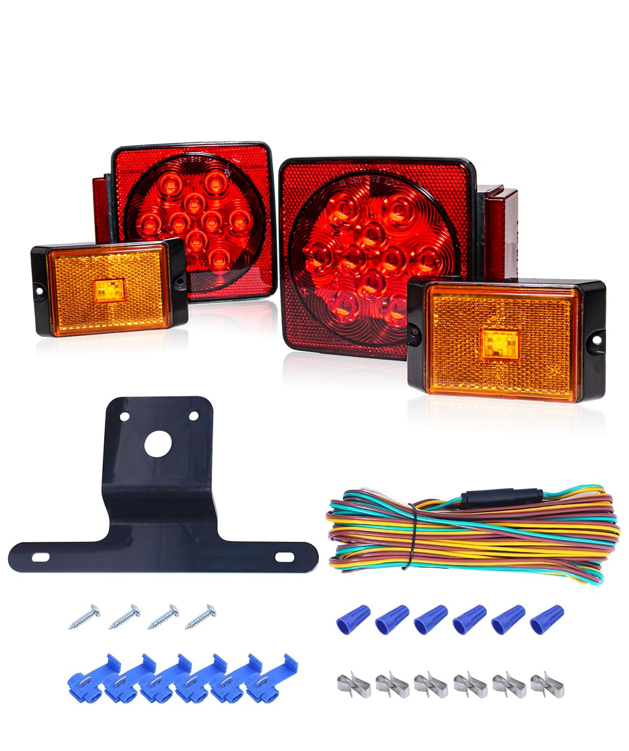 MAXXHAUL 70205 trailer light kit LED stop-tail-turn lights for road visibility