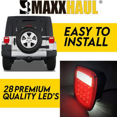 MAXXHAUL 80685 packaged set shows weatherproof, DOT-compliant two-pack for versatile mounting