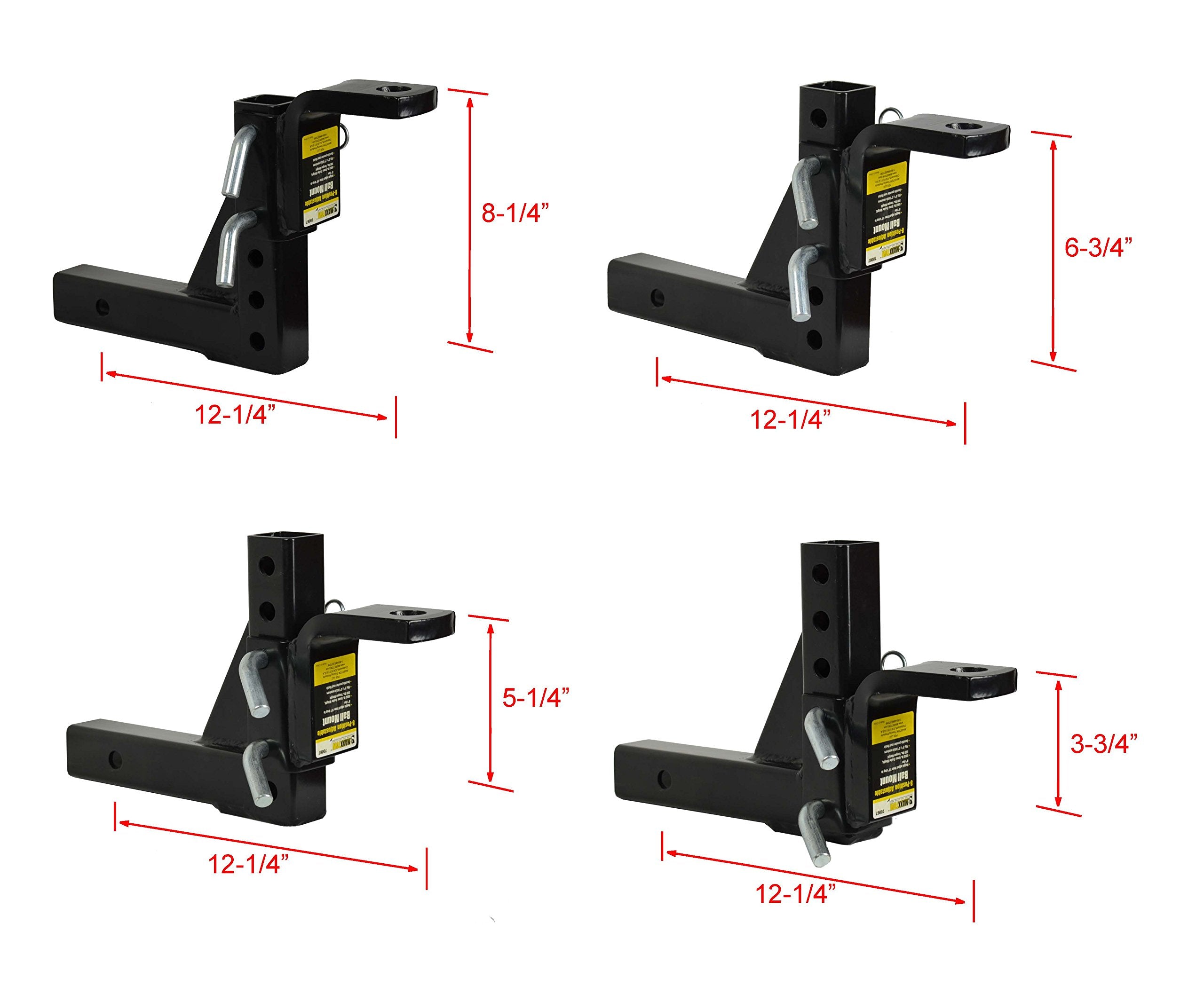 MaxxHaul 6 inch rise option for adaptable hitch height