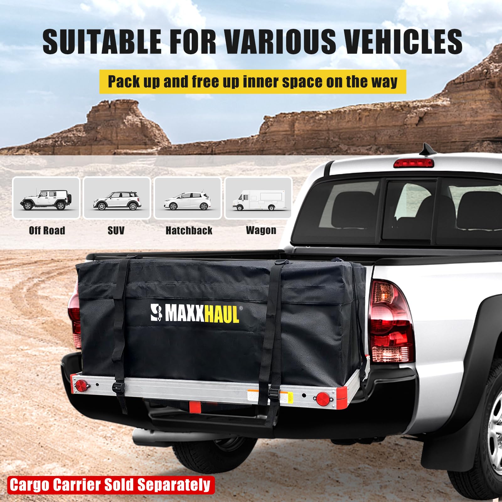 MAXXHAUL durable zippers with flaps for enhanced weather protection.