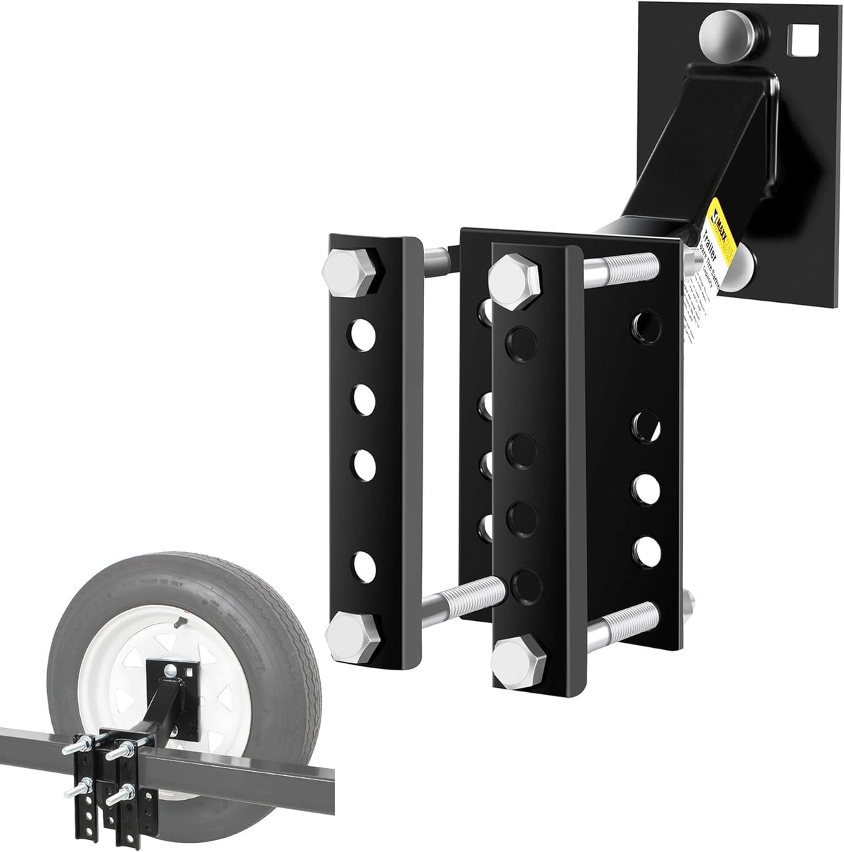 MAXXHAUL spare tire carrier mount for versatile trailer compatibility and quick access