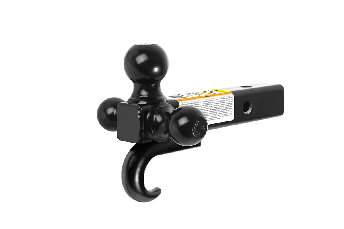 MAXXHAUL triple ball mount with 1-7/8 in ball for versatile trailer hookups.