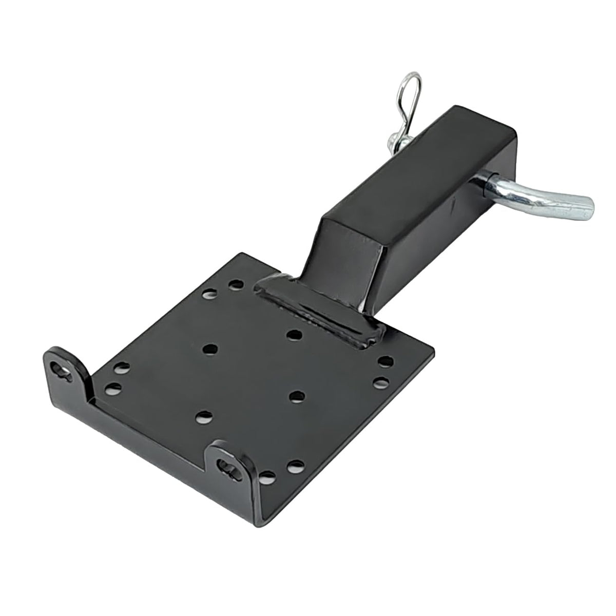 MaxxHaul universal hitch winch mount on a 2-inch receiver for ATV compatibility