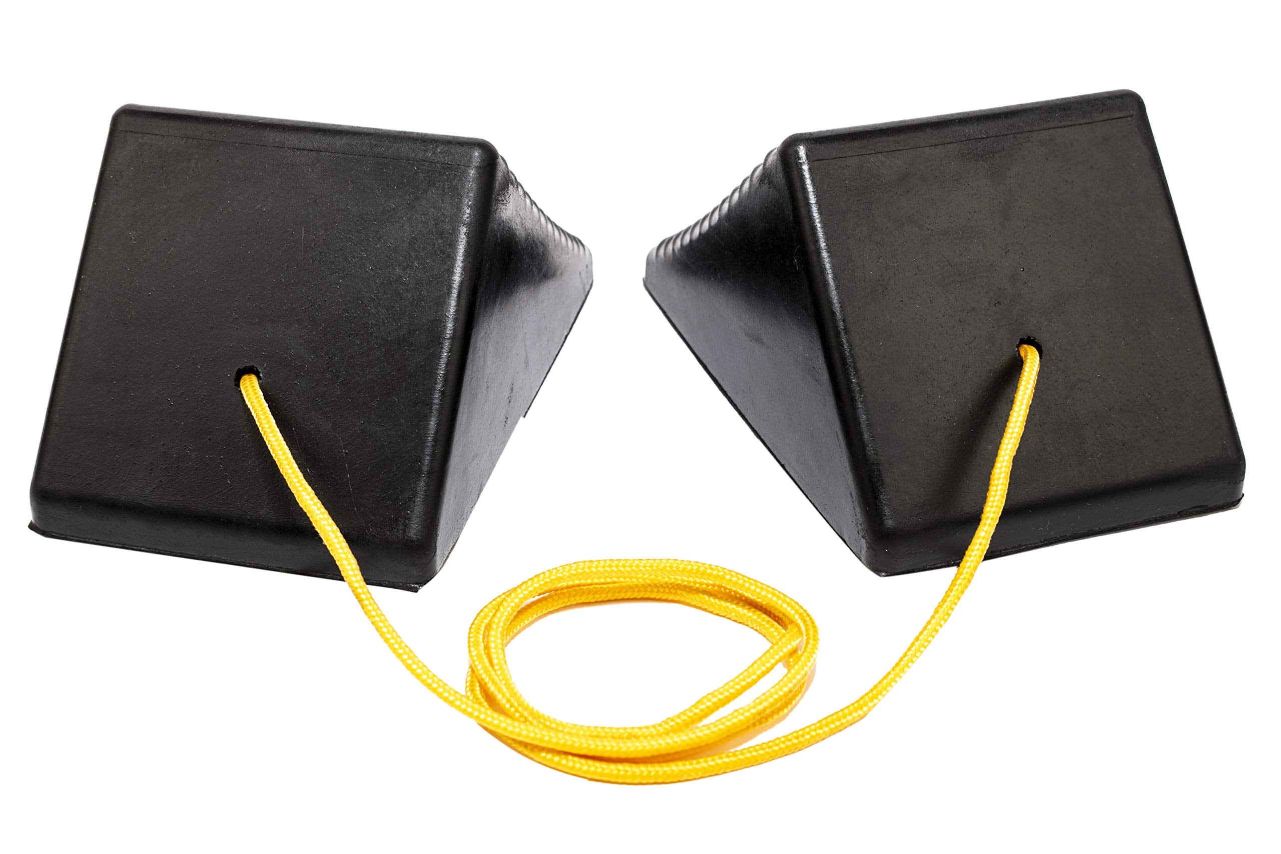 MAXXHAUL wheel chock with 48-inch rope for easy handling