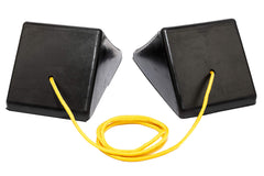 MAXXHAUL wheel chock with 48-inch rope for easy handling