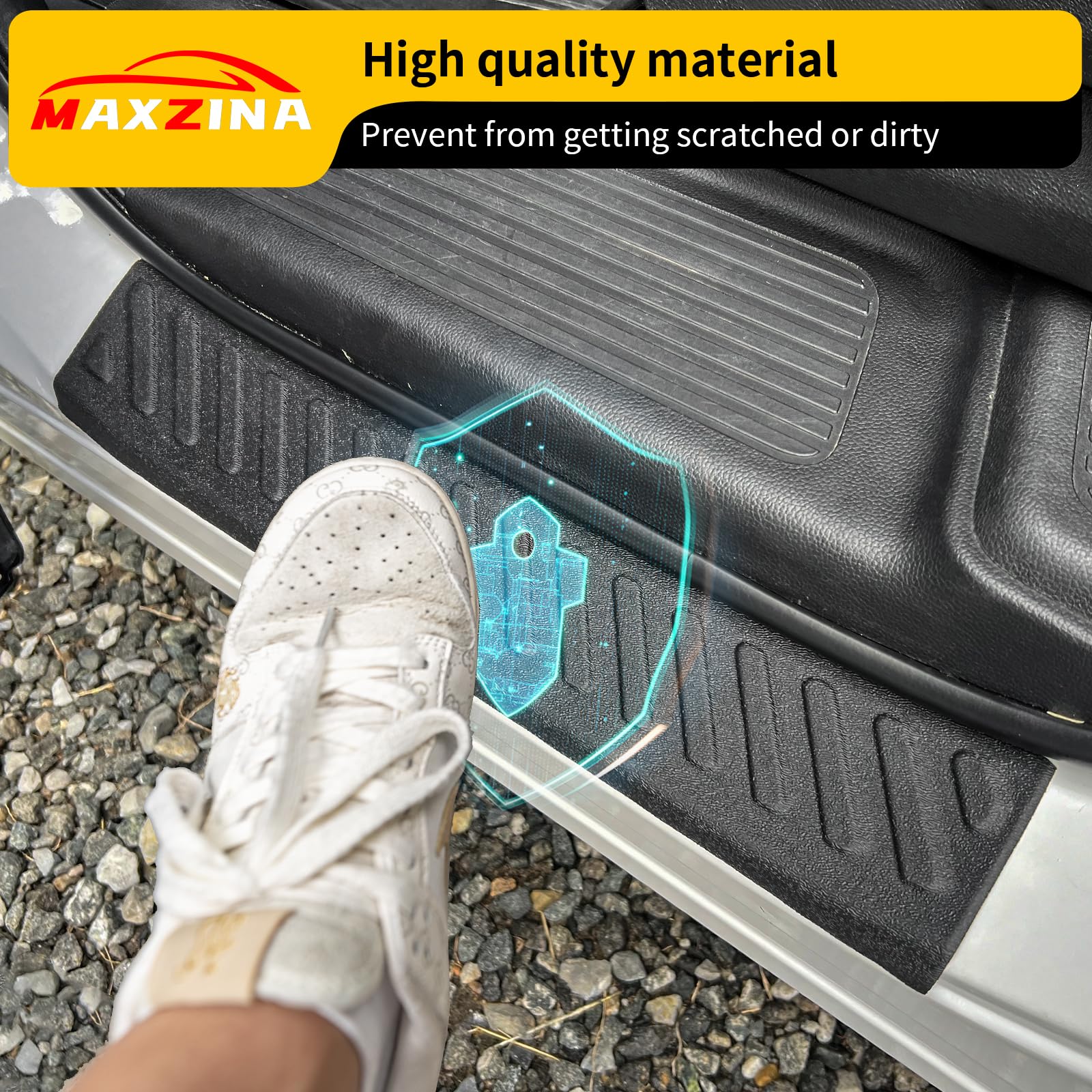 Maxzina door sill guard with adhesion promoter ensures strong sticking in any season.