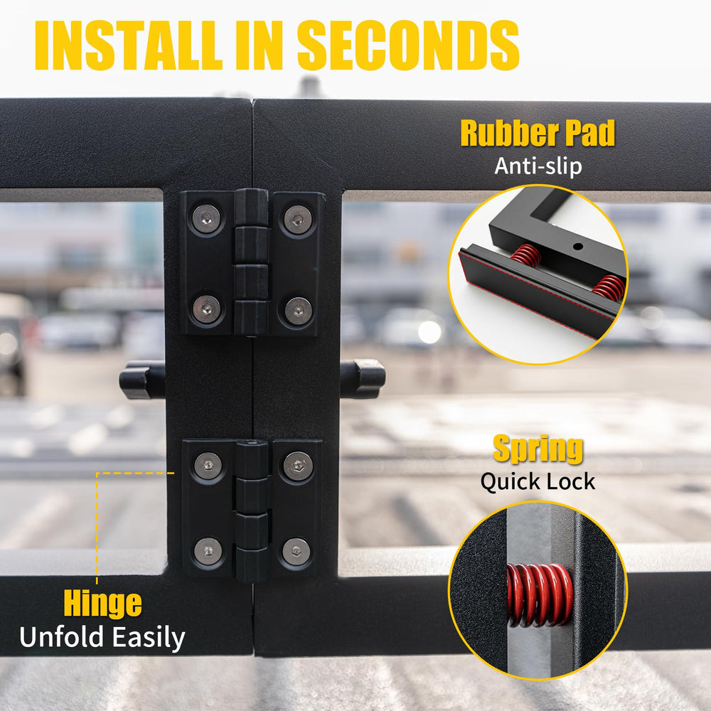 Maxzina aluminum alloy cargo divider for Ford F-150 bed.