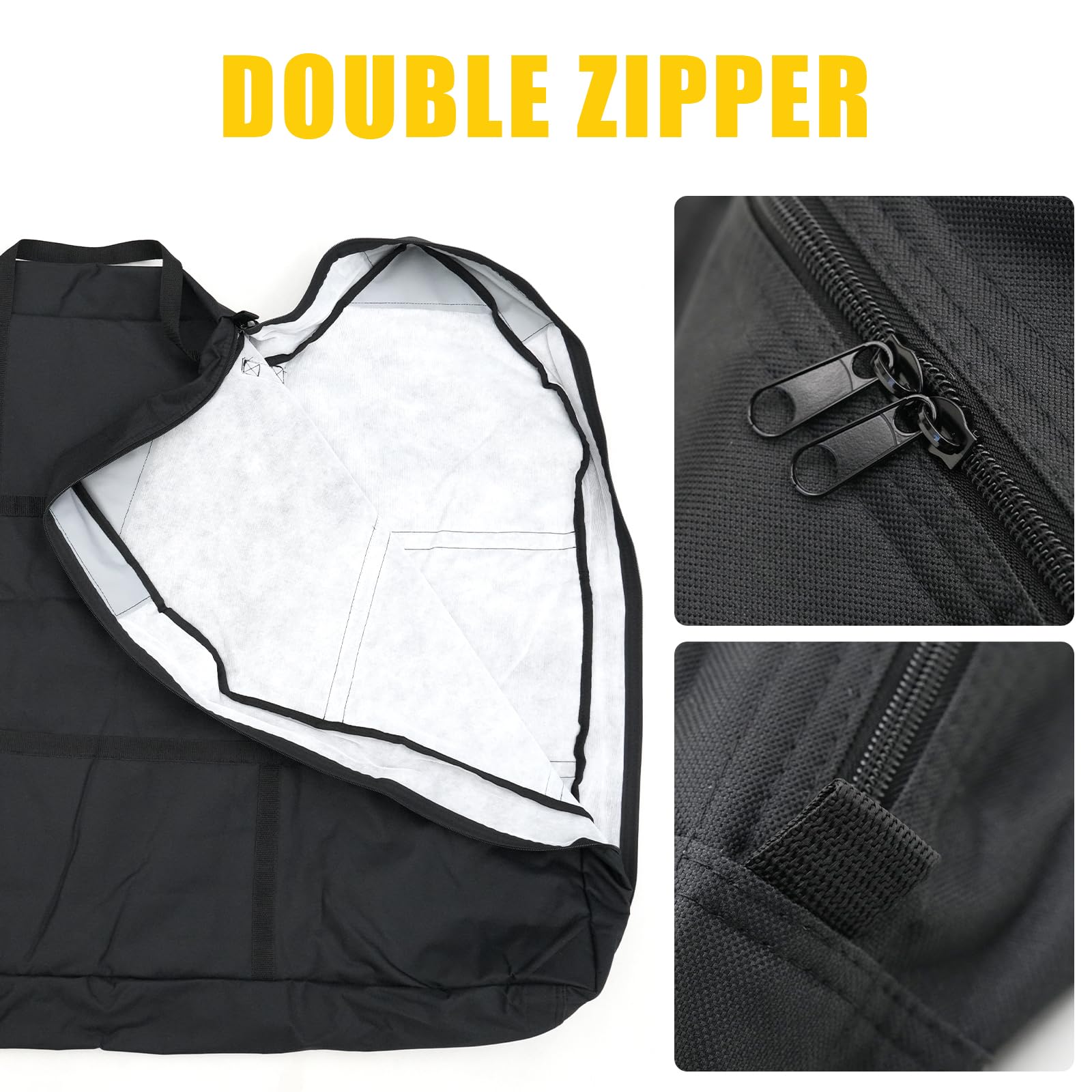 Maxzina Bronco door bags corner cushions protect edges during storage.