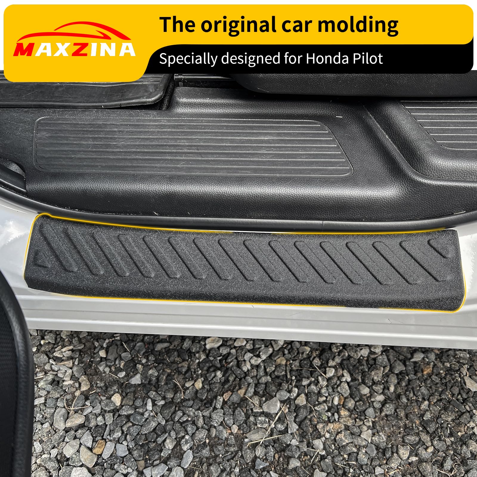 Maxzina door entry guard with odorless TPE resists temperature changes and friction.