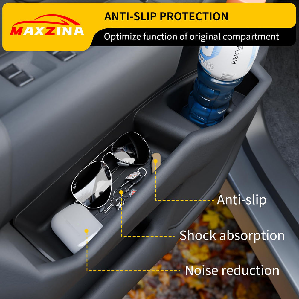 Maxzina Passport front pocket tray provides compact door storage organization.
