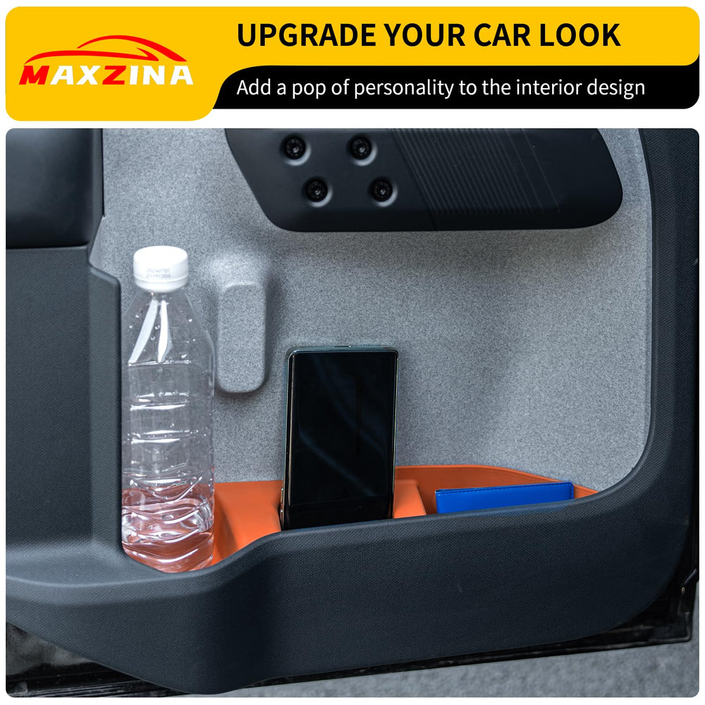 Maxzina door side tray installation in Maverick door groove