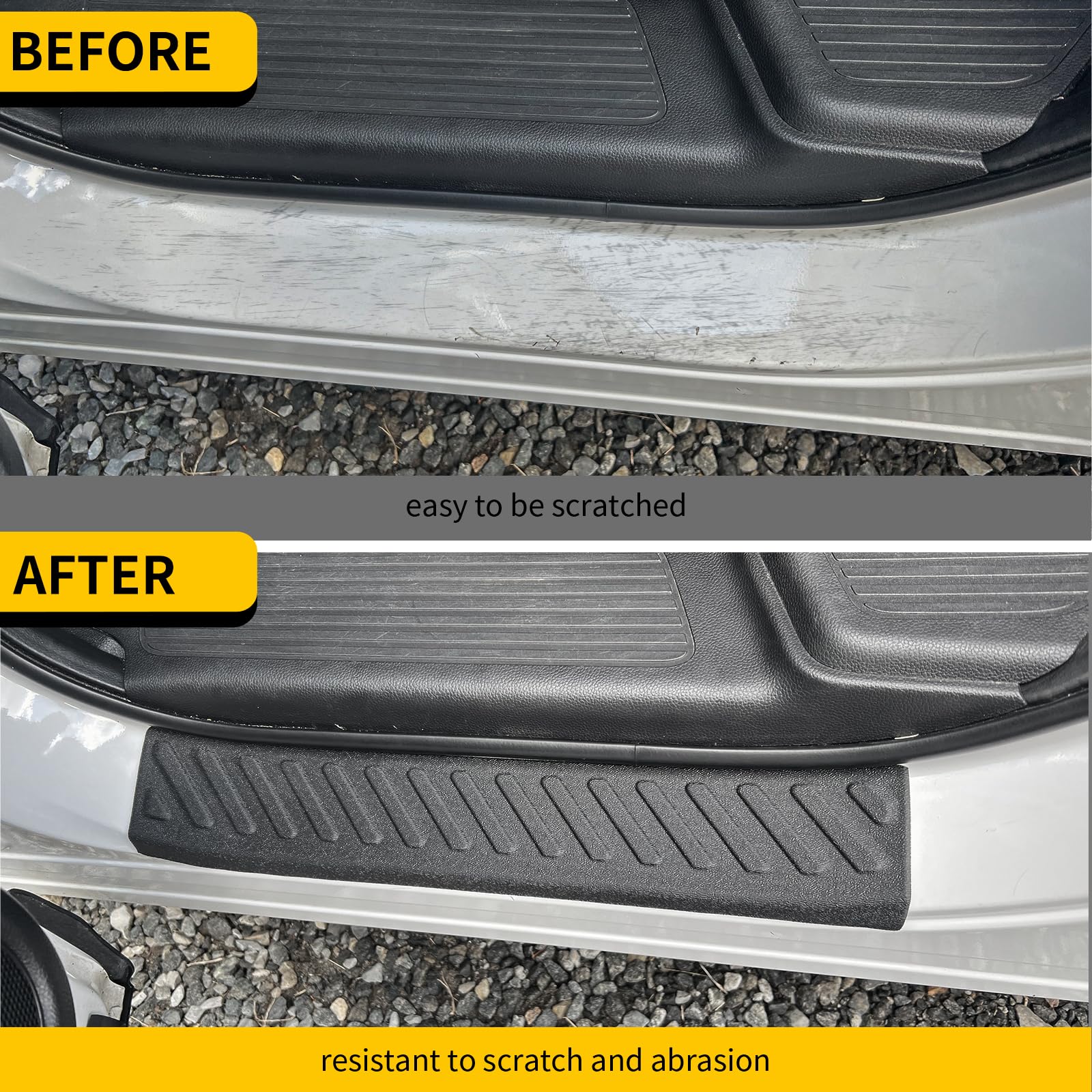 Maxzina door sill protector for Honda Ridgeline shields entry from scuffs.