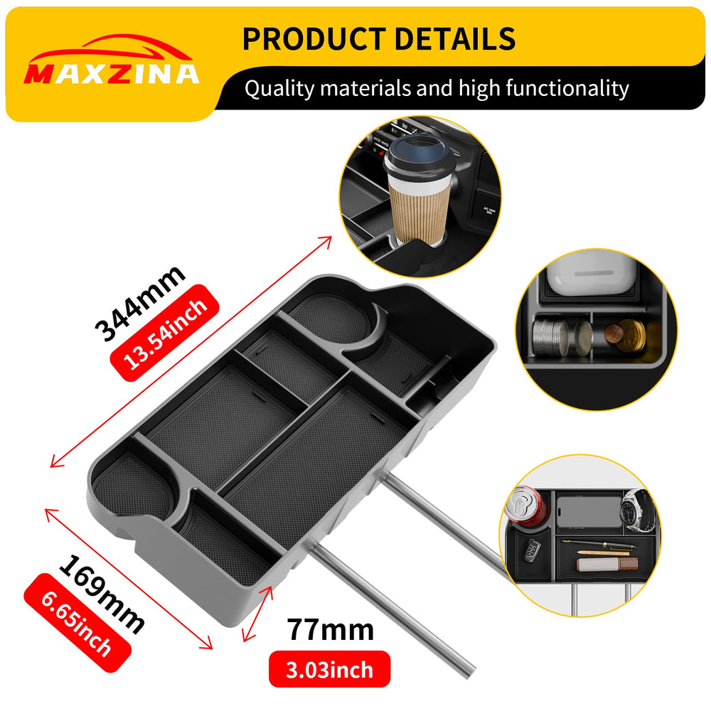 Maxzina durable ABS plastic construction ensures long-lasting car storage