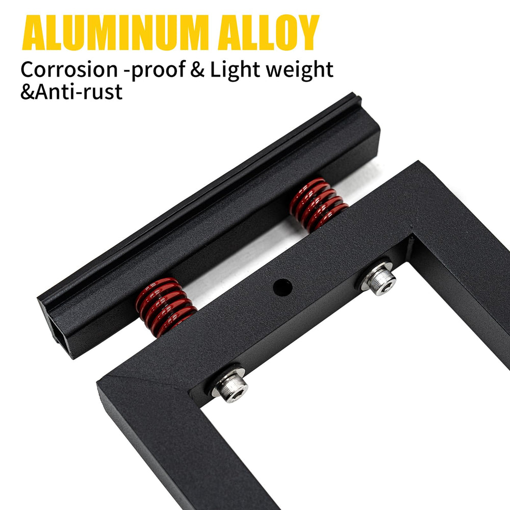 Maxzina F-150 Lightning trunk divider maintains separation of gear.