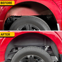 Installation guide image showing no-drill fit for 2021-2025 F-150.