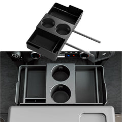 Maxzina front-center headrest organizer tray keeps small items organized and reachable