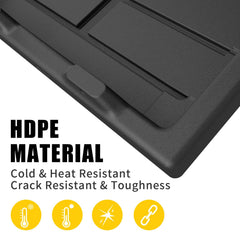 Maxzina HDPE material close-up highlighting durability and UV protection.