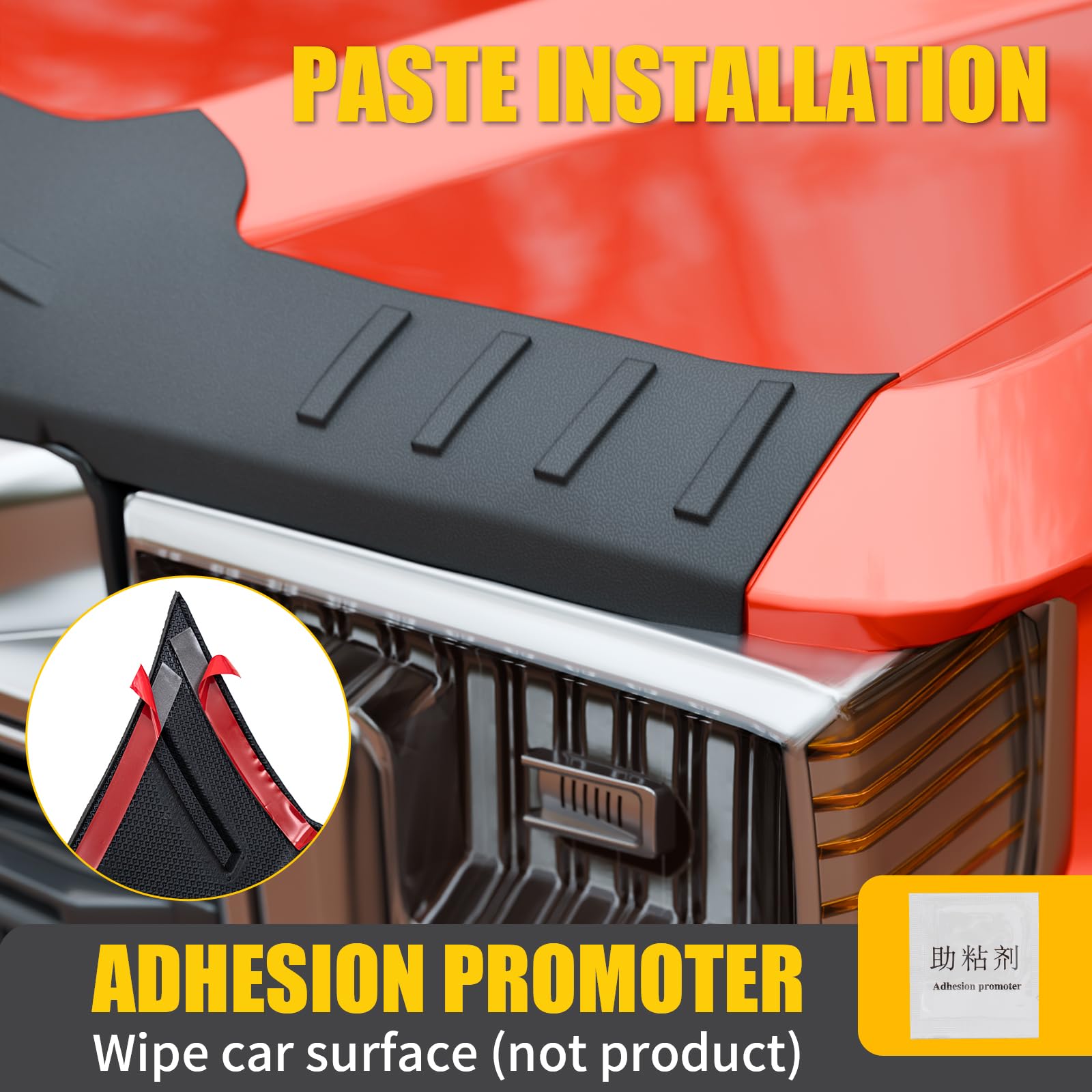 Maxzina hood deflector demonstrates easy installation on Ford F-Series