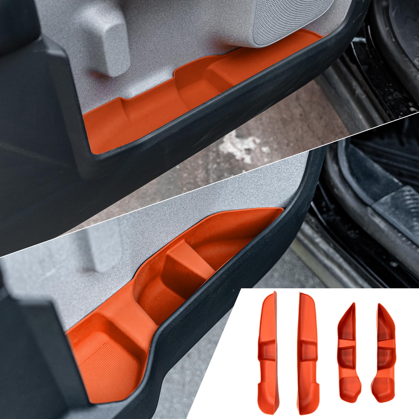 Maxzina Maverick door side tray front view for easy phone storage
