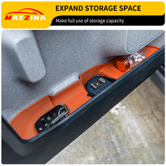 Maxzina orange silicone door pocket setup for small items