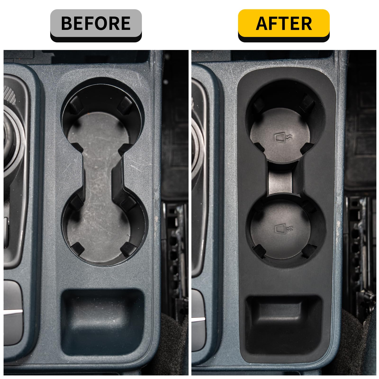 Maxzina silicone center console insert, flexible and durable material