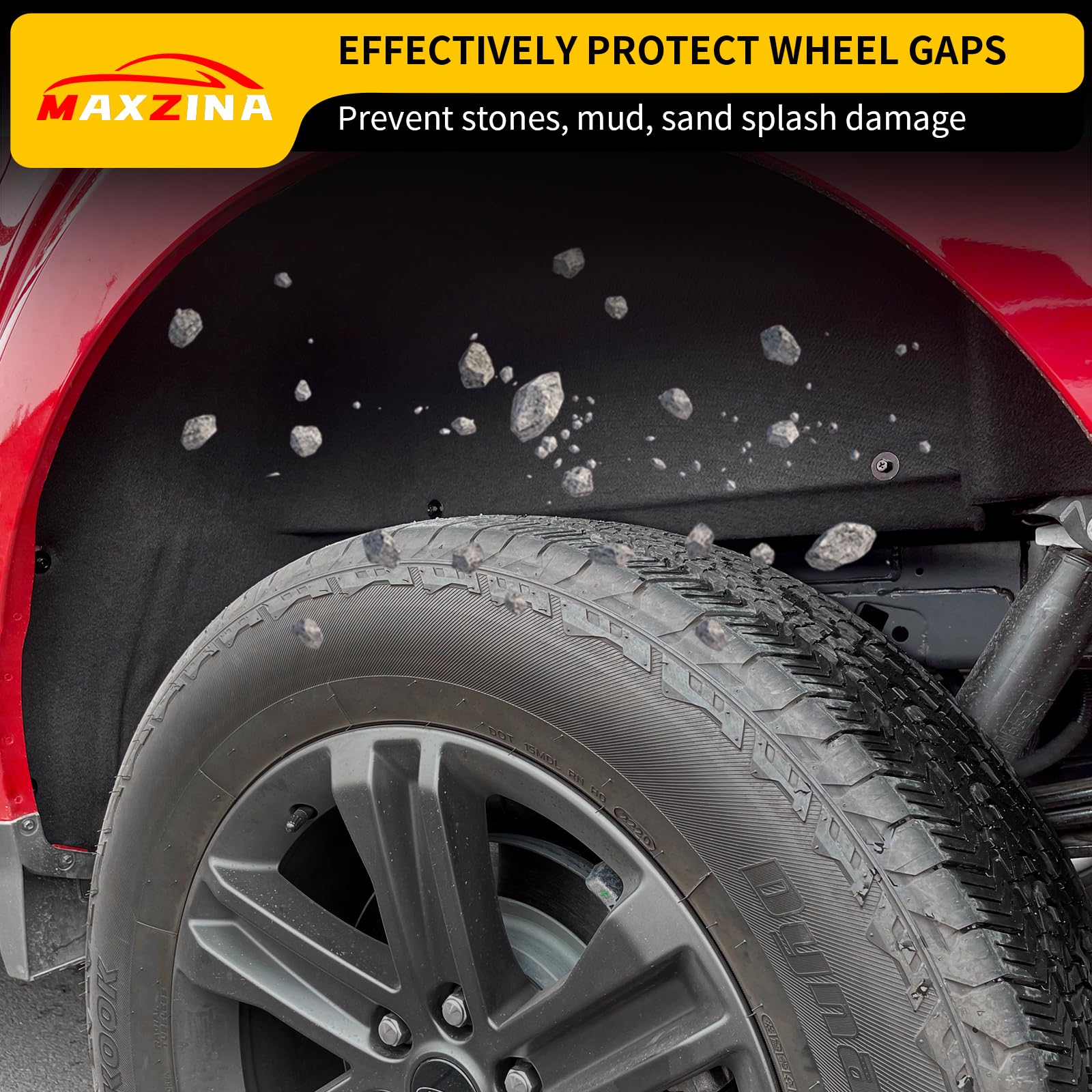 Two-piece Maxzina liner kit shown for easy replacement.