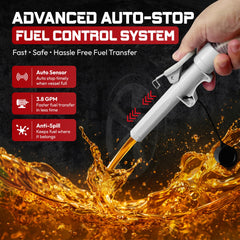 Mayalead pump powered by batteries or USB-C for portable fueling
