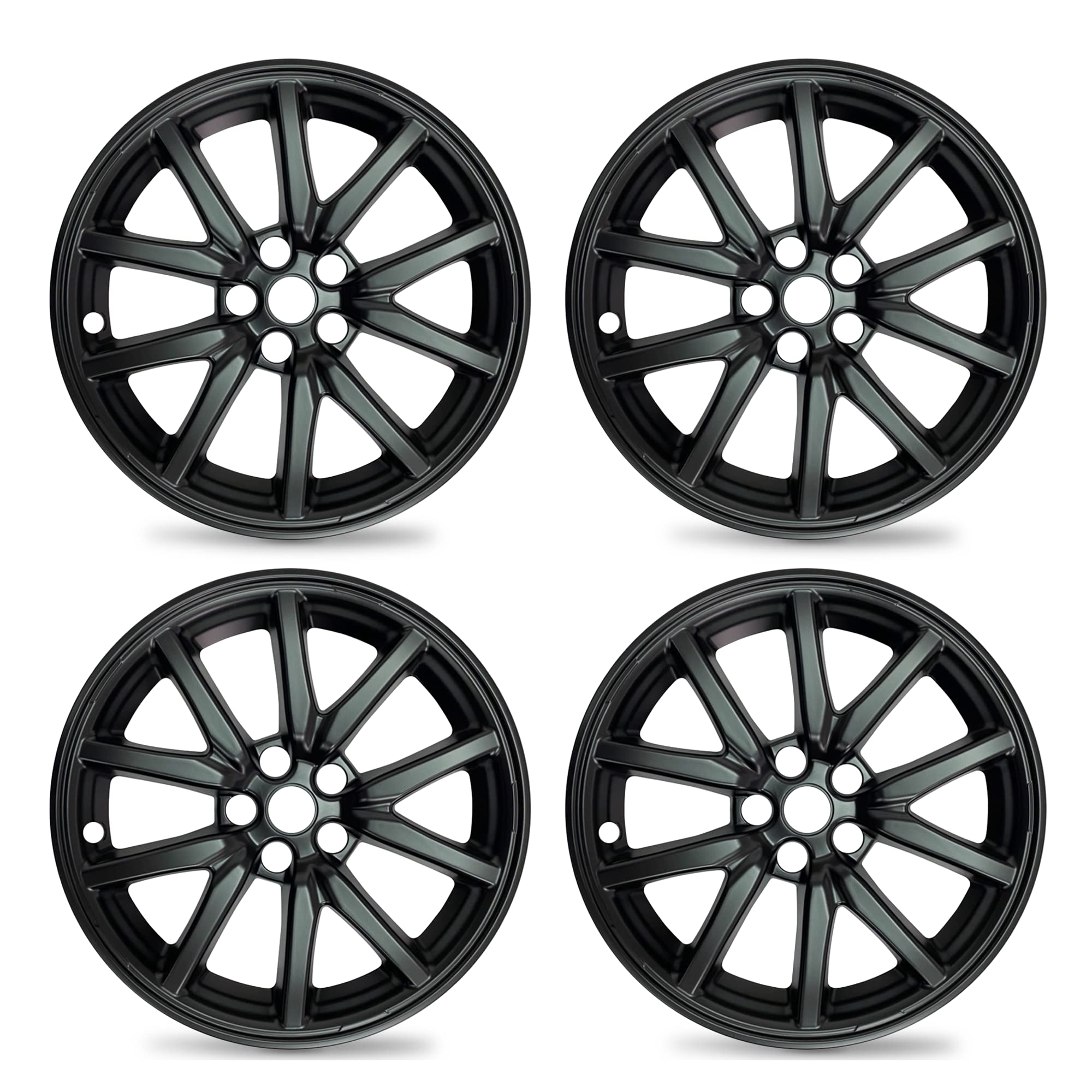 Mayde 18-inch Tesla wheel cover front view adds style and rim protection.