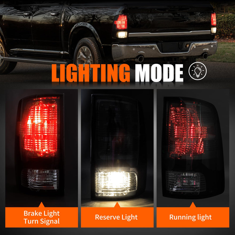 MAYELLO plug-and-play tail light for Ram, quick install, no wiring needed